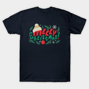 Merry Christmas! Typography design T-Shirt